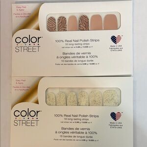 Color Street Neutral and Patterned Nail Strips